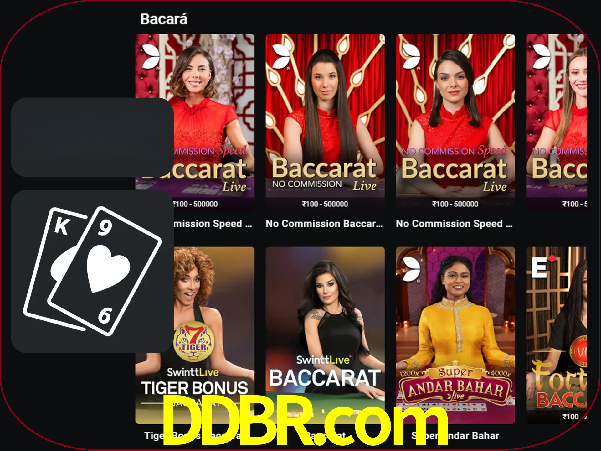 Ganhe muito dinheiro jogando jogos de bacará.
