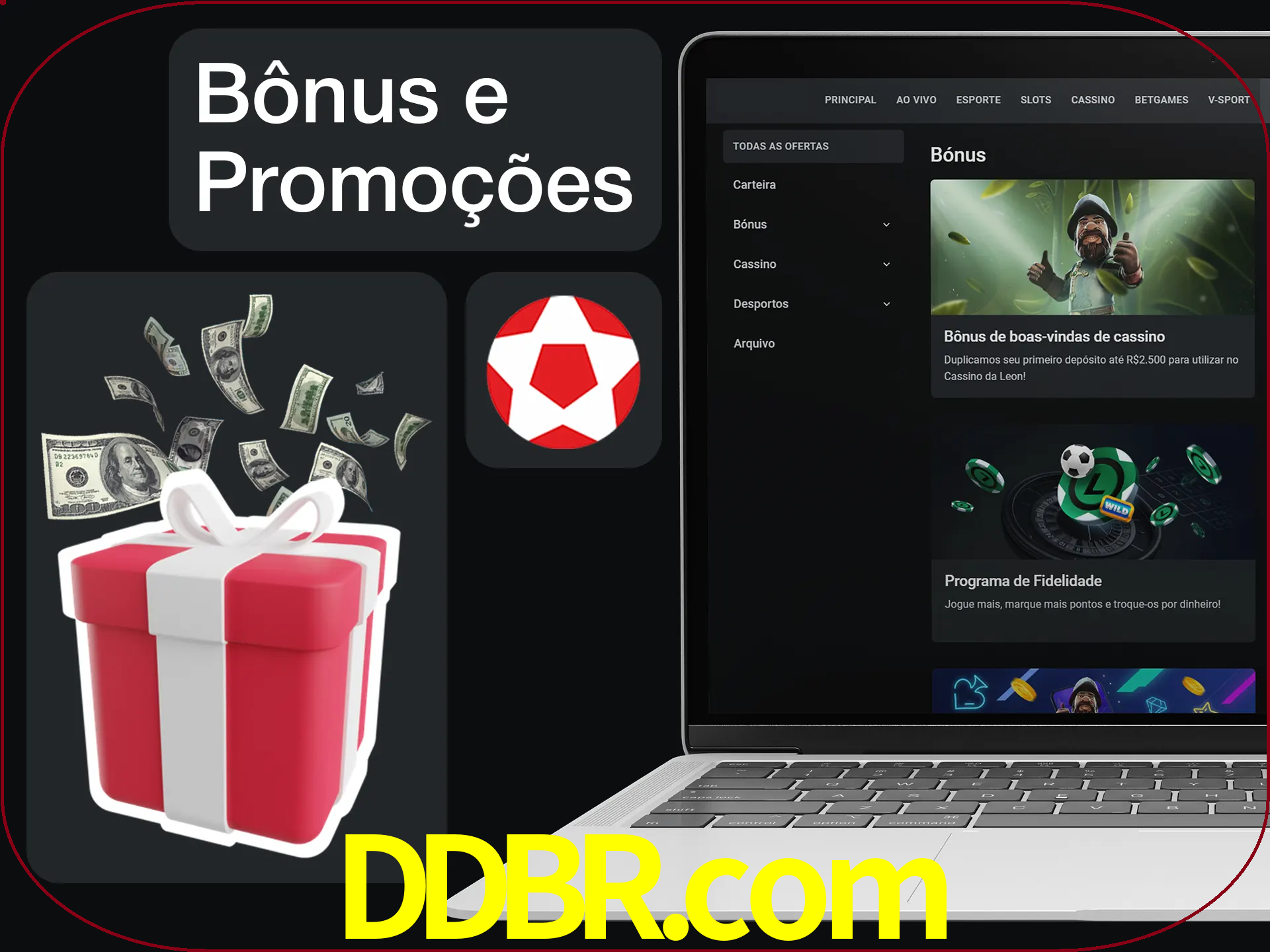 Verifique se há novos bônus e promoções.